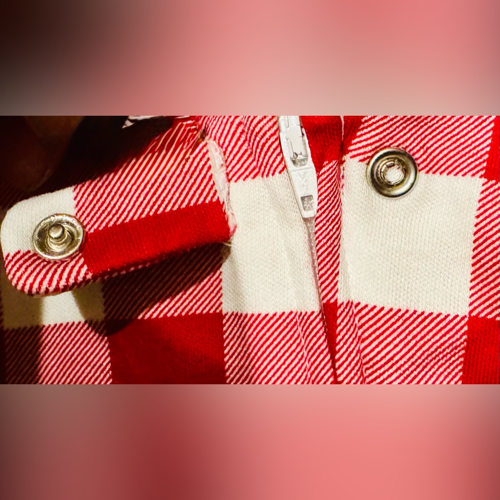 Nwt Pottery Barn Kids Size 12-18 M Tencel Buffalo Plaid Check Romper Pajamas — image 3 of 8